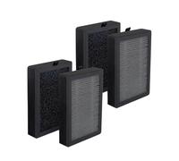 KENSHIRE LV-H128 Lot de 4 filtres de purificateur d'air de rechange compatibles avec LEVOIT LV-H128-RF | ROVACS RV60 | PUURVSAS HM669A Filtres HEPA 3 en 1 | Filtres à charbon actif
