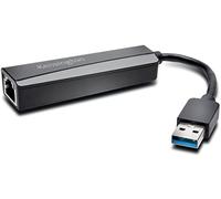 Kensington Adaptateur Ethernet - USB 3.0 vers Ethernet Gigabit 10/100/1000 (K33981WW) Noir