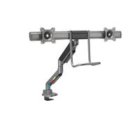 Kensington K58272WW SmartFit Bras Double, mécanisme de Ressort à gaz, Support Ergonomique pour écran d'ordinateur, supporte Les écrans de 19 à 32" (jusqu'à 9 kg), VESA 75/100 mm, Rotation à 360°