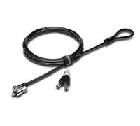 Kensington Câble antivol pour ordinateurs portables HP, Lenovo, Asus, Acer et autres appareils - Tête de verrouillage pivotante plus petite et plus solide (K65035AM), argent