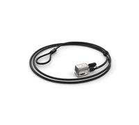 Kensington Câble de Sécurité à Clé K68134WW pour Surface Pro/Go, Acier Carbone, Verrou Kensington, Diamètre 5mm, Noir/Argent, Compatibilité étendue