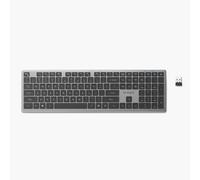 Kensington Clavier sans Fil KB535 EQ, USB 2.4G Plug-and-Play, Clavier Silencieux Rechargeable de Standard, Disposition AZERTY, Touche Copilot AI, Compatible avec Windows Mac PC, Ordinateur Portable