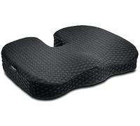 Kensington Coussin Premium avec Gel Refroidissant, Noir - Soulage la Colonne Vertébrale, Améliore la Posture, Idéal en cas de Sciatique ou Douleurs Orthopédiques (K55807WW)