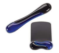 Kensington Duo Gel Repose-poignet pour souris et clavier, clavier ergonomique et tapis de souris avec support de poignet, gel rafraîchissant, dos antidérapant, bleu K52920WW