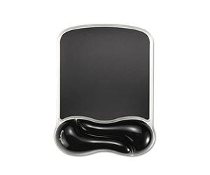 Kensington Duo Gel Wave K62413WW Tapis de souris et repose-poignet, noir, format M