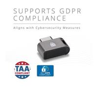 Kensington e sécurité à empreintes digitales VeriMark Guard USB-C - FIDO2, WebAuthn/CTAP2.1 et FIDO U2F, 40 g, 80 mm, 21 mm, 134 mm, 5 pièce(s),