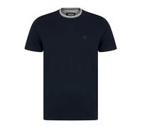 Kensington Eastside Winkley T-shirt à col rond en coton riche et texture à bulles pour homme, Sky Captain Navy, S