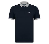 Kensington Eastside Yerwood Polo en jersey de coton avec col zippé pour homme, Sky Captain Navy, M