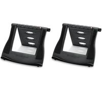 Kensington Easy Riser Support pour Ordinateur Portable (12"-17"), pour Appareils Windows & Mac, Dell, Toshiba, HP, Samsung, MacBook, Lenovo, Systèmes Secure Fit et SmartFit - Gris (60112) (Lot de 2)