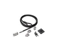 Kensington K64425EUS Lot 25 Câbles Antivol Noir, Type de Serrure à Clé, Emplacement Kensington, Acier au Carbone, Usage Périphériques