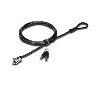 Kensington K64434WW câble antivol Noir, Gris - Câbles antivol (Noir, Gris, Clé, Ordinateur portable, Barre T, Acier au carbone, 181,44 g)