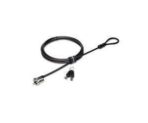 Kensington K65042EUM Lot 25 Câbles Antivol MicroSaver 2.0 Noir/Argent, Verrouillage par cier, pour Ordinateur Portable, Barre T