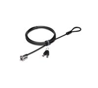 Kensington K65042EUM Lot 25 Câbles Antivol MicroSaver 2.0 Noir/Argent, Verrouillage par Clé, Acier, pour Ordinateur Portable, Barre T