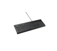 Kensington KB100 EQ K63727FR Clavier filaire USB AZERTY ISO membrane, 60% PCR, résistant éclaboussures, compatible Windows/macOS, 444.7x147.4x34.7mm