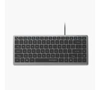 Kensington KB415 Clavier compact filaire USB-C, touches silencieuses, programmables, raccourci Copilot, compatible avec Windows, noir (K75411NA)
