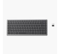 Kensington Clavier KB435 EQ - sans fil compact rechargeable multi-appareils AZERTY gris sidéral