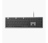 Kensington KB515 Clavier Filaire USB-C, Disposition complète, Touches d'interrupteur à Ciseaux Silencieux, programmable, Touche de Raccourci Copilot, Adaptateur USB-A Inclus, Compatible Windows, Noir
