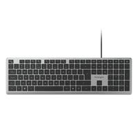 Kensington KB515 EQ, pleine taille (100 %), filaire, USB, interrupteur à ciseaux, QWERTY, gris