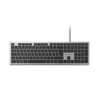 Kensington KB515 EQ, pleine taille (100 %), filaire, USB, interrupteur à ciseaux, QWERTY, gris