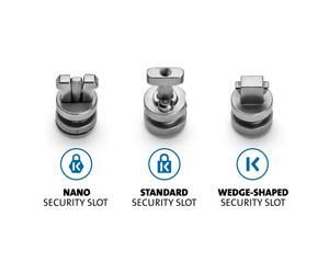 Kensington Kit de points d?ancrage de sécurité ClickSafe, Ancre, Acier inoxydable, 3 pièce(s), 31 g, 115 mm, 85 mm K68001WW