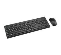 Kensington KM150 EQ Ensemble Clavier et Souris sans Fil pour Windows et MacOS, récepteur Nano USB 2,4 GHz, Clavier avec pavé numérique Pleine Grandeur, Souris à clic Silencieux 1200 DPI Noir K75562FR