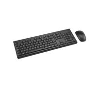 Kensington KM150 EQ Ensemble de Bureau sans Fil, QWERTY, Compatible avec Windows et macOS, Clavier Pleine Taille et Souris silencieuse, pour 63% de matériel recyclé Post-consommateur* (K75562WW)