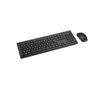 Kensington KM270 EQ - Ensemble Clavier Full-Size Rechargeable et Souris silencieuse, 2,4 GHz & Bluetooth 5.0, Anti-déversement, AZERTY, Noir - K75560FR