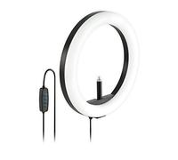 Kensington L100 - Lampe LED Bicolore Ring Light avec Support pour Webcam pour Visioconférences, Éclairage Vidéo USB-A, Intensité Réglable (K87653WW)