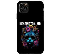 Kensington Maryland Chat avec Lunettes de Soleil et Fleurs Coque pour iPhone 11 Pro Max