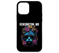 Kensington Maryland Chat avec Lunettes de Soleil et Fleurs Coque pour iPhone 12 Mini