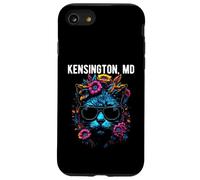 Kensington Maryland Chat avec Lunettes de Soleil et Fleurs Coque pour iPhone SE (2020) / 7/8