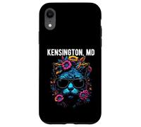 Kensington Maryland Chat avec Lunettes de Soleil et Fleurs Coque pour iPhone XR