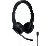 Kensington Micro-casque supra-auriculaire filaire noir Noise Cancelling micro-casque ordinateur