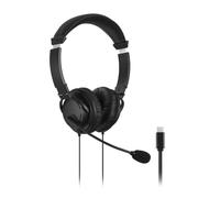 ACCO Kensington Casque Hi‑Fi USB‑C avec micro sur-oreille filaire noir
