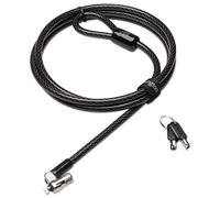 Kensington MicroSaver 2.0 Câble de Sécurité à Clé pour Ordinateur Portable, Câble Acier Carbone Résistant à la Découpe,Verrou Robuste de 10mm,Technologie de Verrouillage T-Bar-1,8 m de Long (K64432WW)