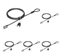 Kensington MicroSaver 2.0 Câble de Sécurité à Clé pour Ordinateur Portable,Câble Acier Carbone Résistant à la Découpe, Verrou Robuste de 10mm,Technologie de Verrouillage T-Bar-1,8 m de Long (K65020EU)
