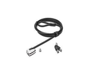 Kensington N17 Câble de Sécurité à Clé pour Ordinateurs Portables et Appareils Dell avec Verrou Robuste et Câble en Acier Carbone - 1,8 m de Long (K64440WW)