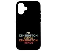 Kensington Name Kensington Personalized Name First Given Coque pour iPhone 16