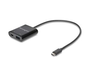 Kensington PD100 Adaptateur USB-C - Jusqu'à 95 W - Câble Compact 30 cm - Prise en Charge d'un Ordinateur Portable USB-C par Une Station d'accueil DisplayLink USB-A - K39100WW