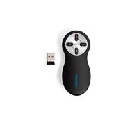 Kensington Présentateur Sans Fil 33374EU : RF 2.4GHz, Portée 20m, Pointeur Laser Rouge, 4 Boutons, Nano Récepteur USB, Compatible Windows/macOS
