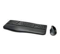 Kensington Pro Fit Ergo clavier RF sans fil + Bluetooth QWERTY Anglais britannique Noir