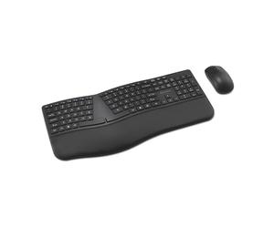 Kensington Pro Fit Ergo KM680 EQ K72486NA Ensemble clavier et souris sans fil, rechargeable, design ergonomique, clavier divisé