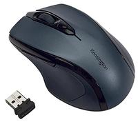 Kensington ProFit Souris Optique Sans Fil Taille Moyenne avec 5 Commandes, Design Ergonomique pour Droitier, Connexion Plug & Play - Compatible avec Windows & macOS - Gris (K72423WW)