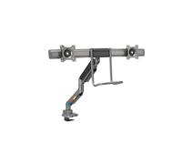 Kensington K58272WW SmartFit Bras Double, mécanisme de Ressort à gaz, Support Ergonomique pour écran d'ordinateur, supporte Les écrans de 19 à 32" (jusqu'à 9 kg), VESA 75/100 mm, Rotation à 360°