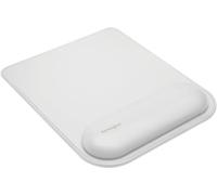 Kensington Tapis de Souris avec Repose-Poignets ErgoSoft, Gris - Simili-cuir, Rembourrage en Gel Anti-Dérapant, Alignement du Poignet, Certifié Sûr et Conforme