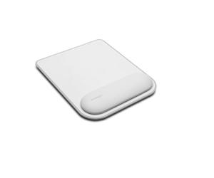 Kensington Tapis de Souris avec Repose-Poignets ErgoSoft, Gris - Simili-cuir, Rembourrage en Gel Anti-Dérapant, Alignement du Poignet, Certifié Sûr et Conforme