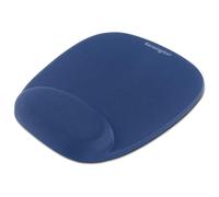 Kensington Tapis de souris bleu en mousse, repose-poignets intégré