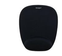 Kensington Tapis de souris noir en mousse, repose-poignets intégré