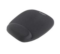 Kensington Tapis de souris noir en mousse, repose-poignets intégré