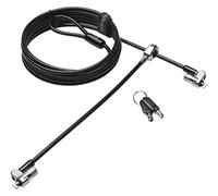 Kensington Twin MicroSaver 2.0 Câble de sécurité à deux Verrous pour Ordinateur Portable avec Technologie de Verrouillage T-Bar et Câble en Acier Carbone - 2,4 m de Long (K65048WW)